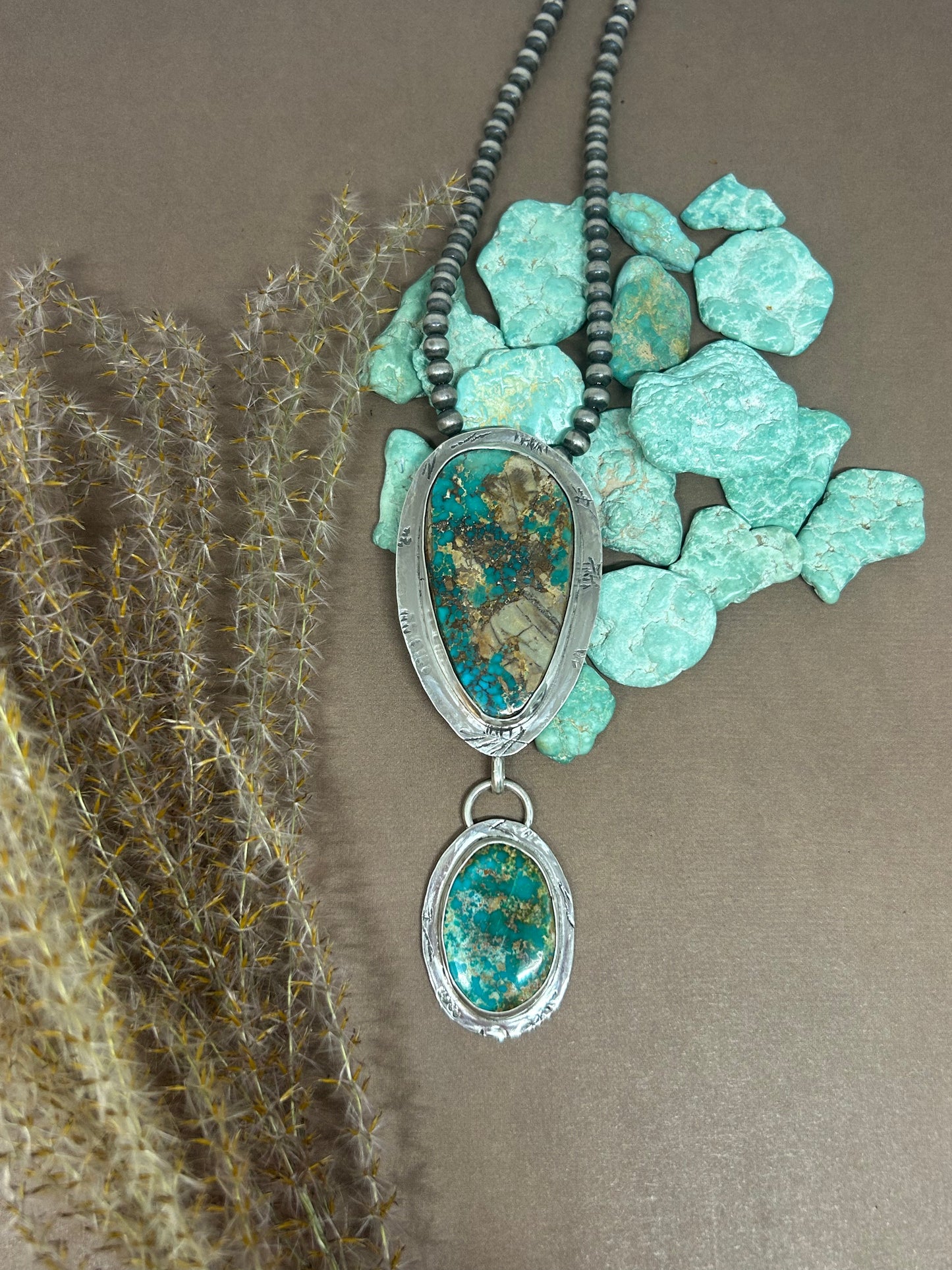 Tuff Gurlz Pendant 3 Royston Turquoise Sterling Silver