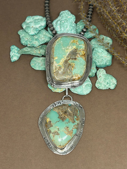 Tuff Gurlz Royston Turquoise Pendant 5 Sterling Silver