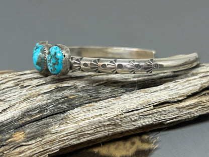 Morenci Turquoise Sterling Silver Cuff