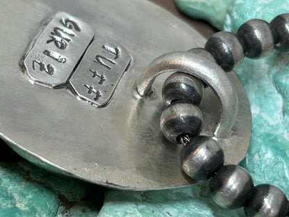 Royston Turquoise Tuff Gurlz Pendant Sterling Silver Pendant 4