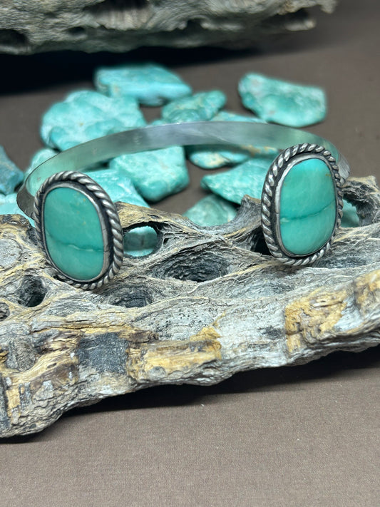 Sterling Silver Cuff Bracelet Elisa Turquoise