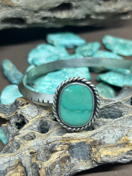 Sterling Silver Cuff Bracelet Elisa Turquoise