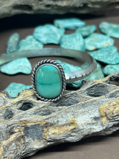 Sterling Silver Cuff Bracelet Elisa Turquoise