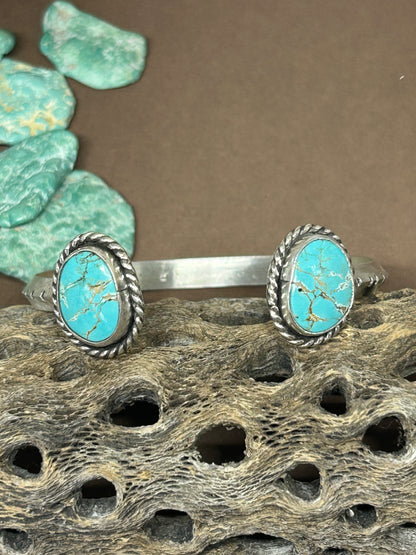 Sterling Silver Reverse Cuff Patagonia Turquoise