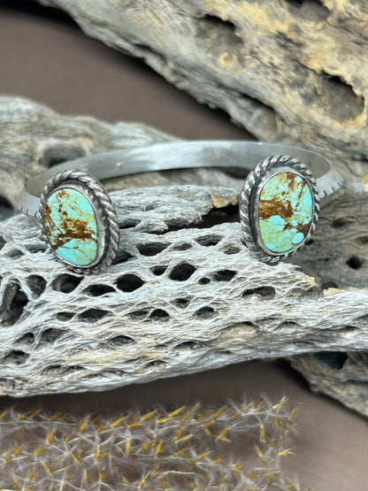Sterling Silver Kingman Turquoise Cuff Bracelet