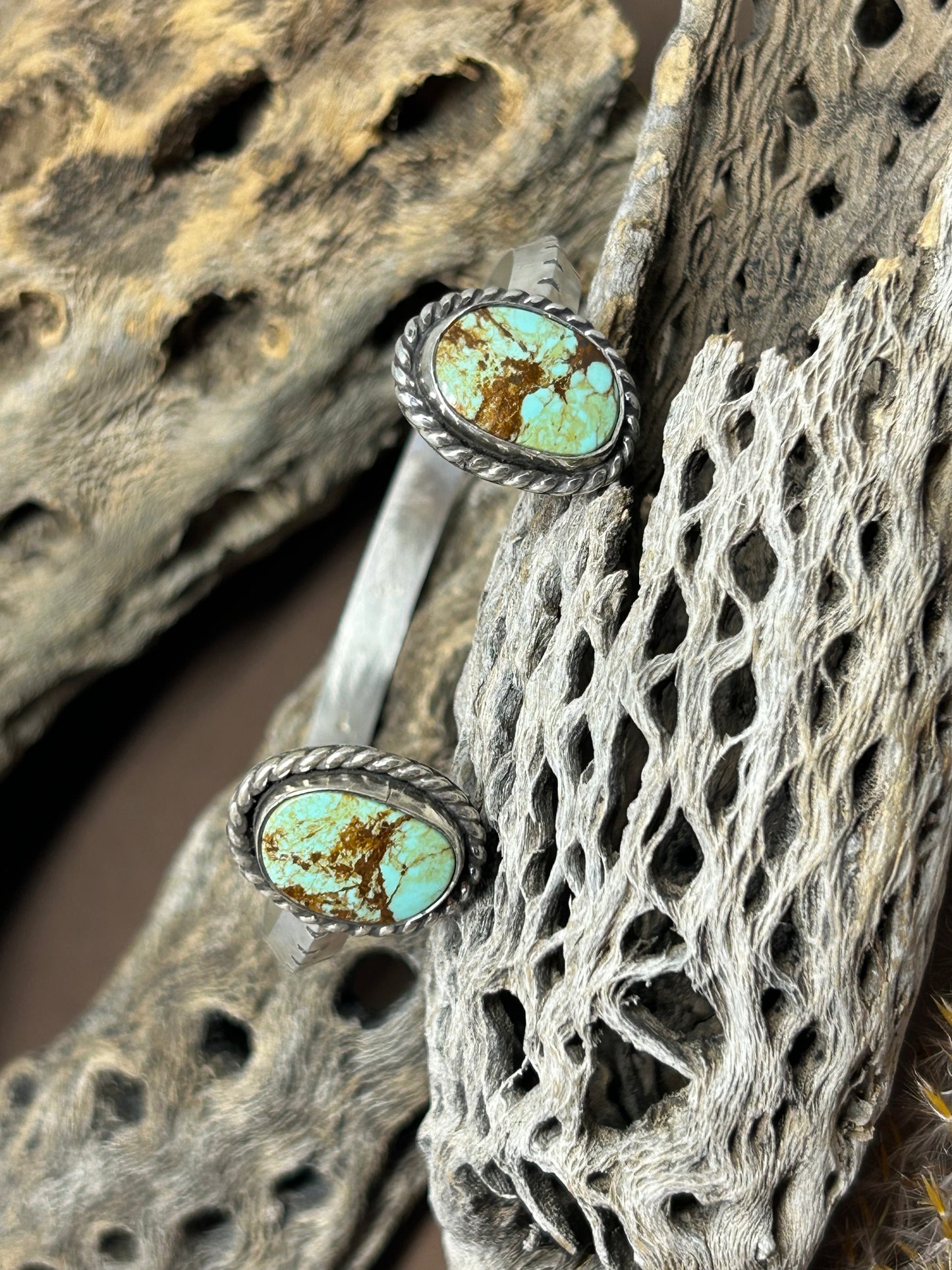 Sterling Silver Kingman Turquoise Cuff Bracelet