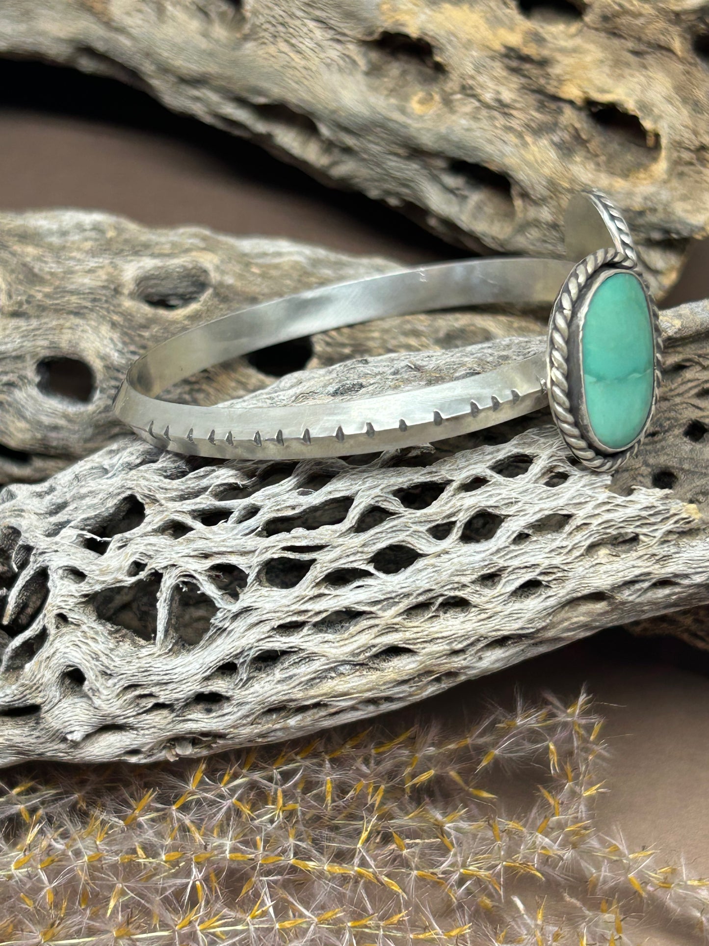 Sterling Silver Cuff Bracelet Elisa Turquoise