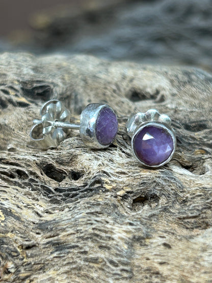 Bryson’s Ruby Sterling Silver Earrings