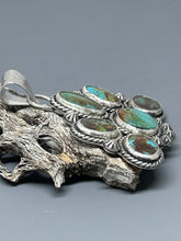 Load image into Gallery viewer, Baja Turquoise Cluster Pendant - Taylor Made Silver
