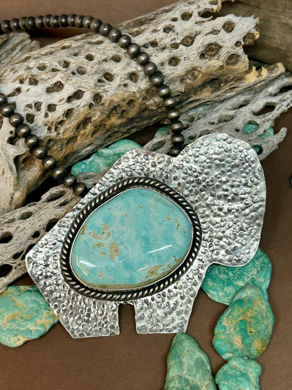 Buffalo Turquoise Pendant - Taylor Made Silver