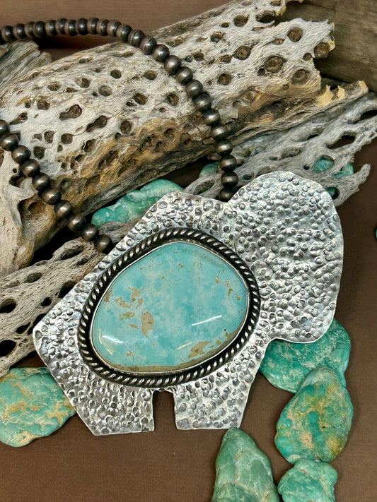 Buffalo Turquoise Pendant - Taylor Made Silver