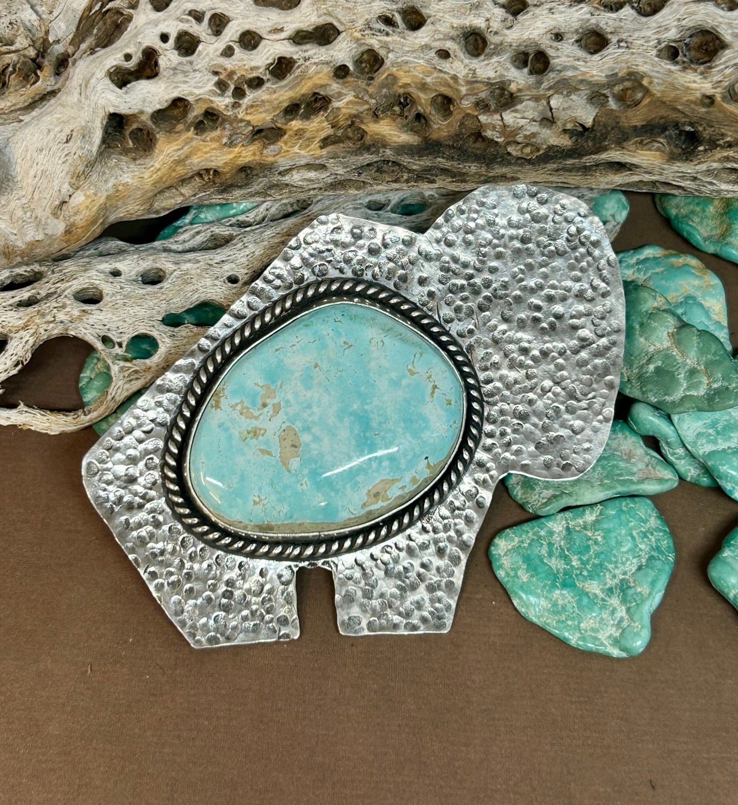 Buffalo Turquoise Pendant - Taylor Made Silver