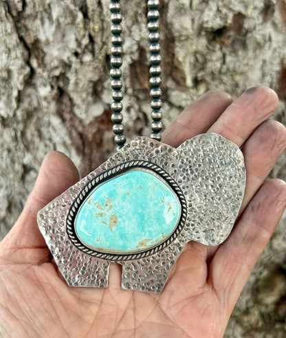Buffalo Turquoise Pendant - Taylor Made Silver
