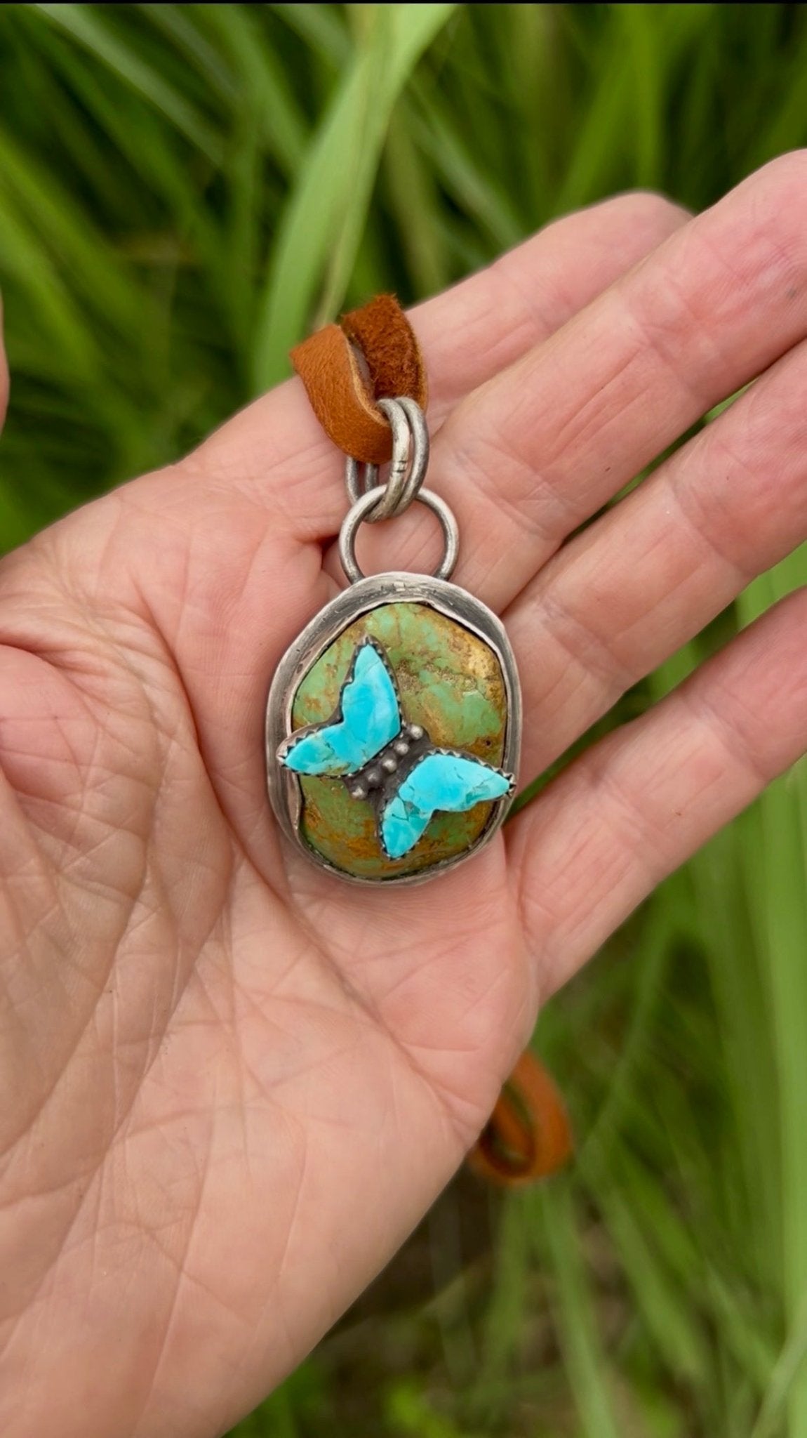 Butterfly Talisman Turquoise Sterling Silver - Taylor Made Silver