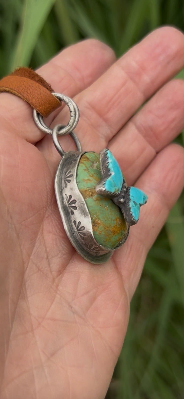 Butterfly Talisman Turquoise Sterling Silver - Taylor Made Silver