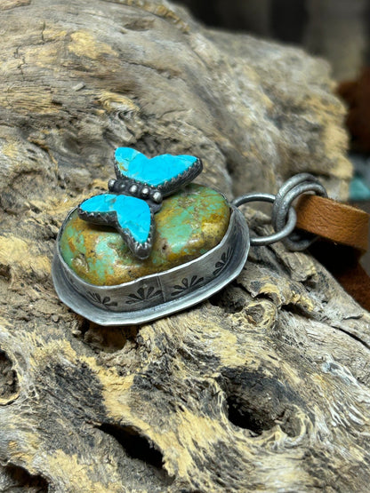 Butterfly Talisman Turquoise Sterling Silver - Taylor Made Silver