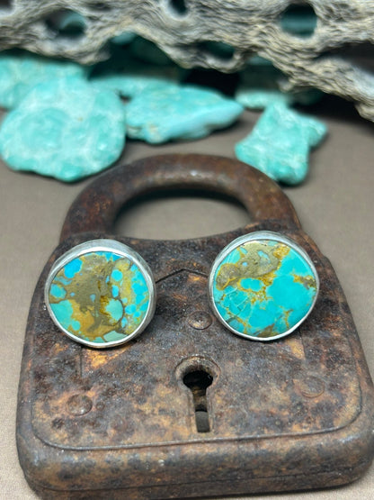 Chubbies Kingman Mohave Sterling Silver Stud Earrings - Taylor Made Silver