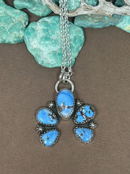 Golden Hills Turquoise Naja Necklace - Taylor Made Silver