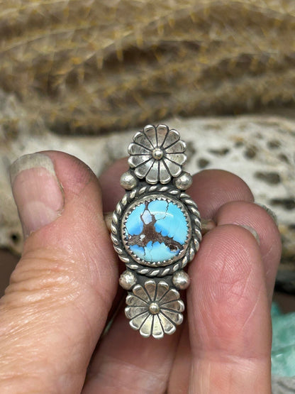 Golden Hills Turquoise Ring Size 8 - Taylor Made Silver