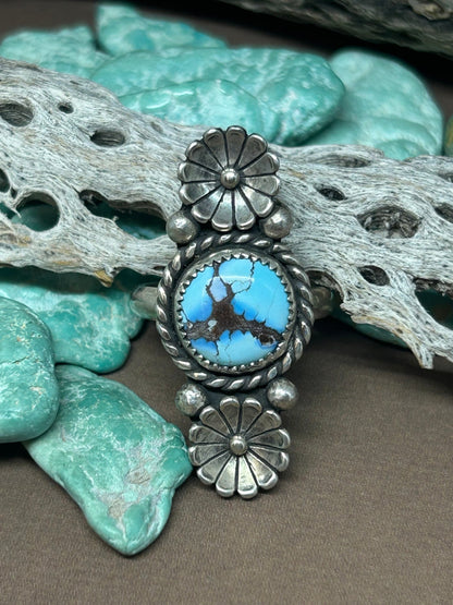Golden Hills Turquoise Ring Size 8 - Taylor Made Silver