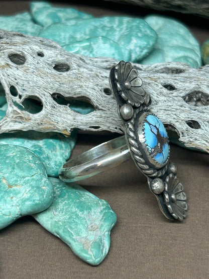 Golden Hills Turquoise Ring Size 8 - Taylor Made Silver