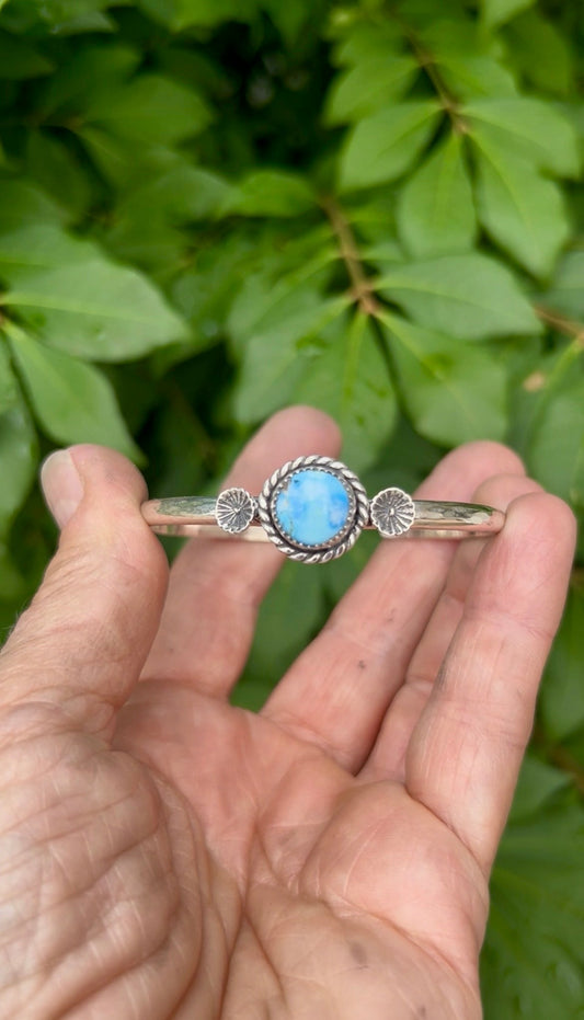 Golden Hills Turquoise Sterling Silver Cuff Bracelet - Taylor Made Silver