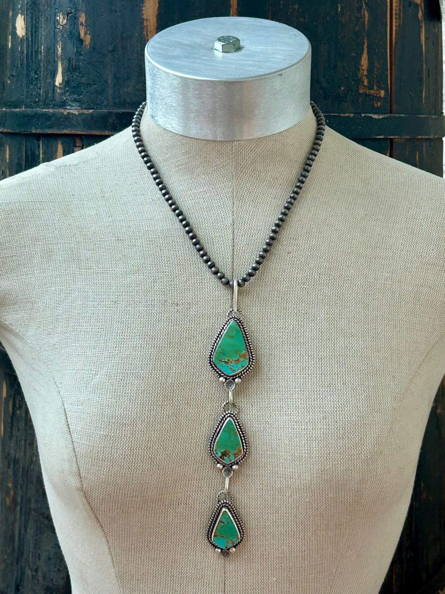 Hardy Pit Kingman Turquoise Pendant - Taylor Made Silver