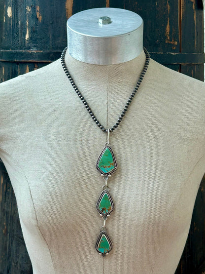 Hardy Pit Kingman Turquoise Pendant - Taylor Made Silver