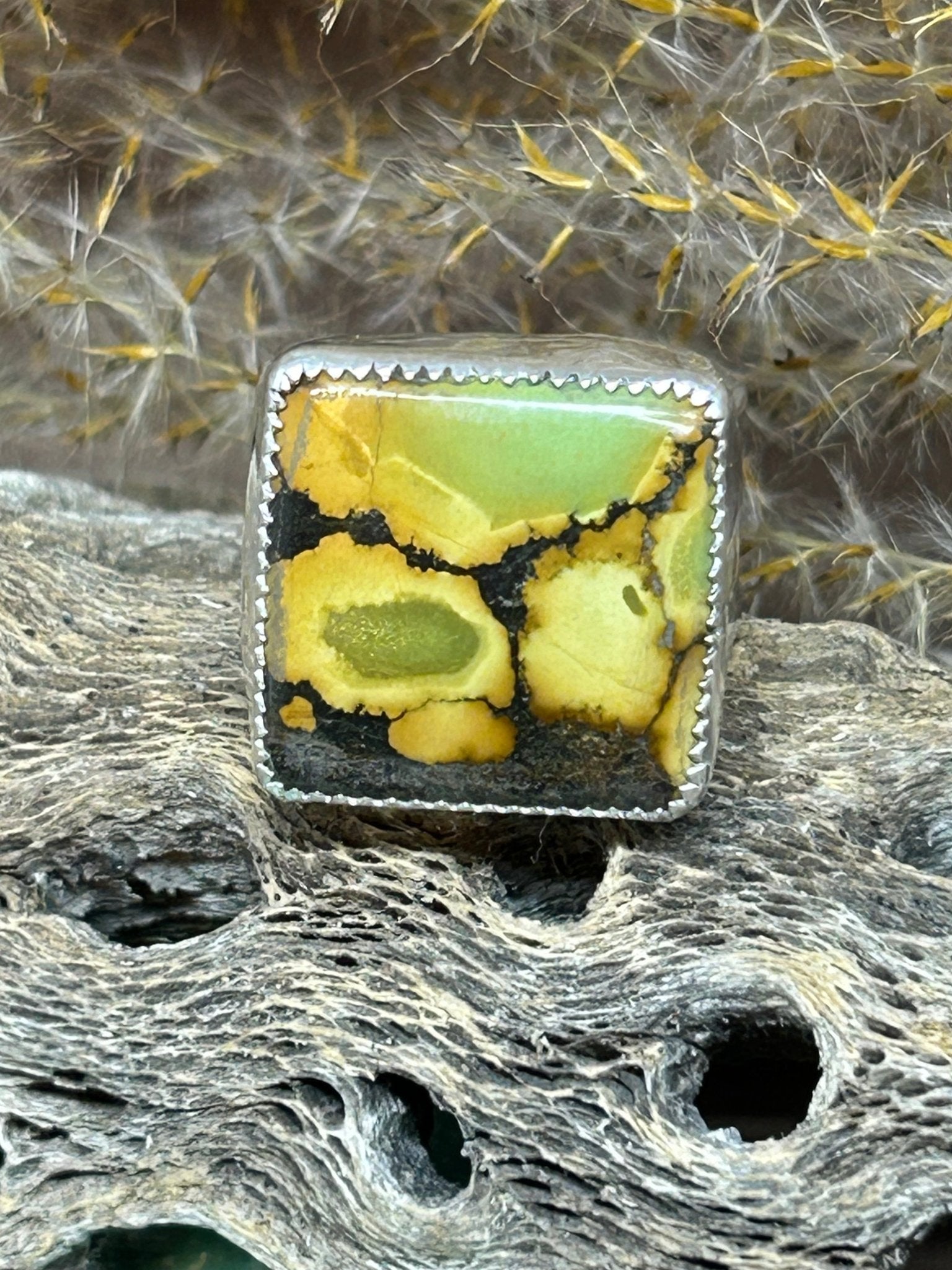 Hubei Polychrome Turquoise Ring - Taylor Made Silver