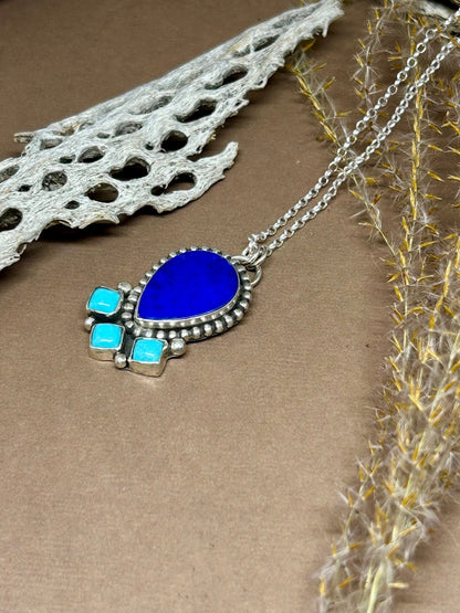 Lapis Persian Turquoise Necklace - Taylor Made Silver