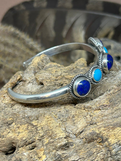 Lapis Sleeping Beauty Cuff - Taylor Made Silver