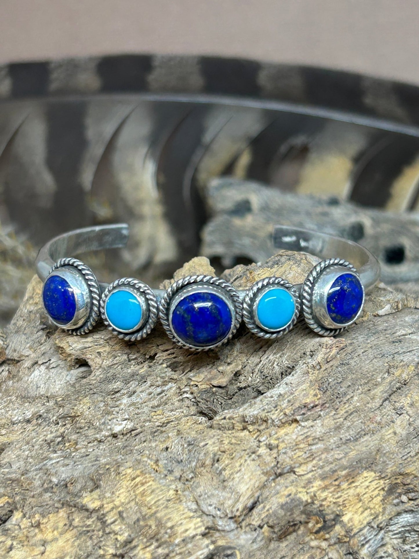 Lapis Sleeping Beauty Cuff - Taylor Made Silver