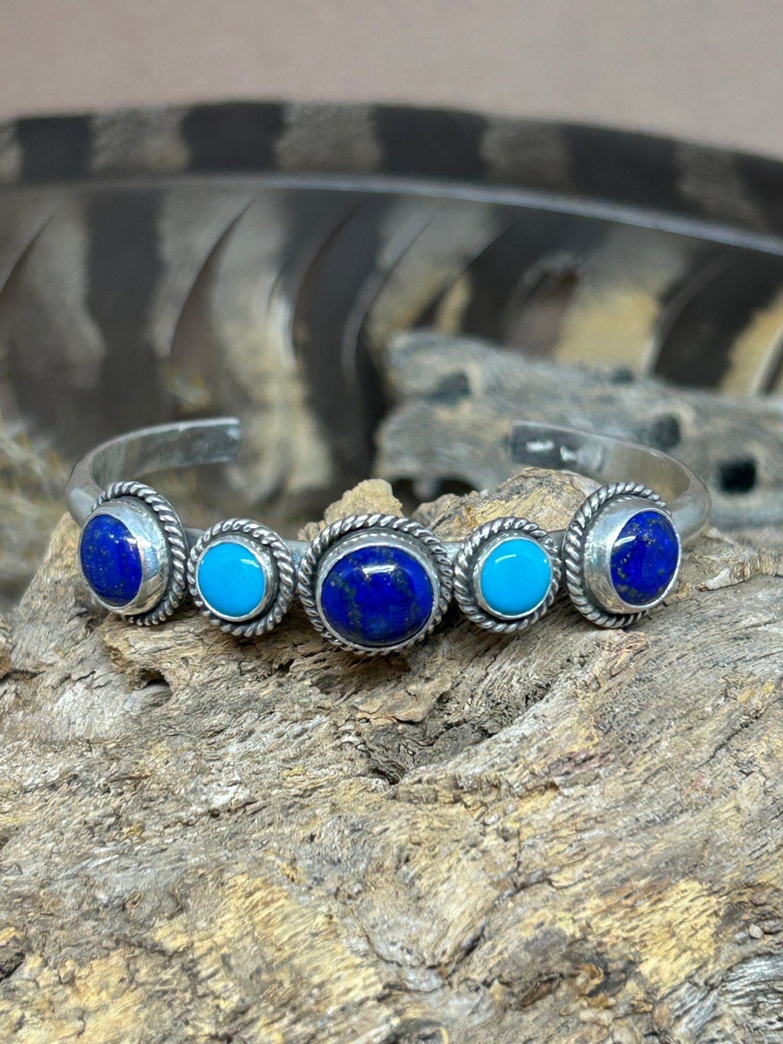 Lapis Sleeping Beauty Cuff - Taylor Made Silver