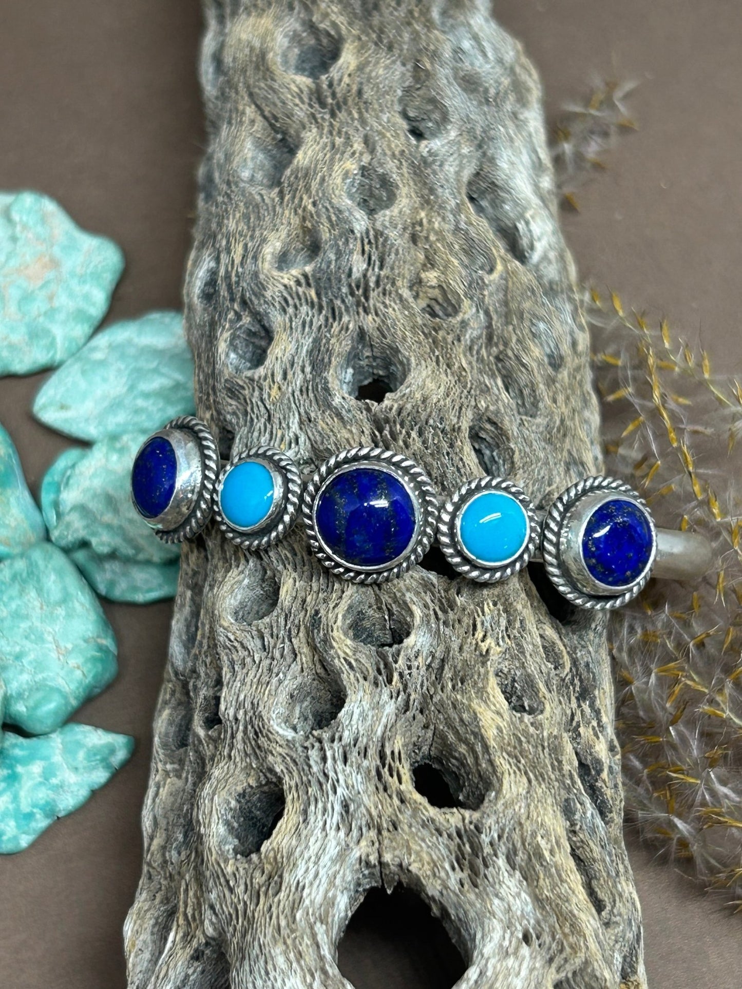 Lapis Sleeping Beauty Cuff - Taylor Made Silver