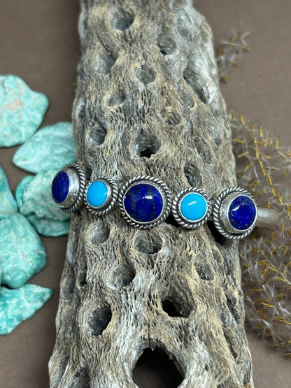 Lapis Sleeping Beauty Cuff - Taylor Made Silver