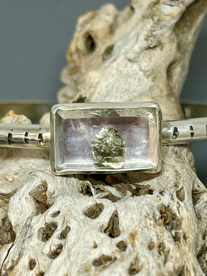 Marcasite In Quartz Sterling Silver Cuff Bracelet - Taylor Made Silver