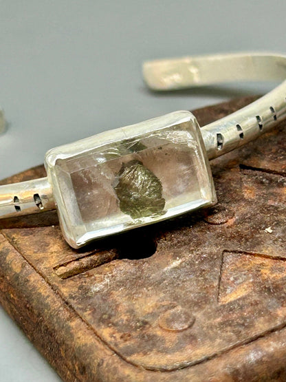 Marcasite In Quartz Sterling Silver Cuff Bracelet - Taylor Made Silver