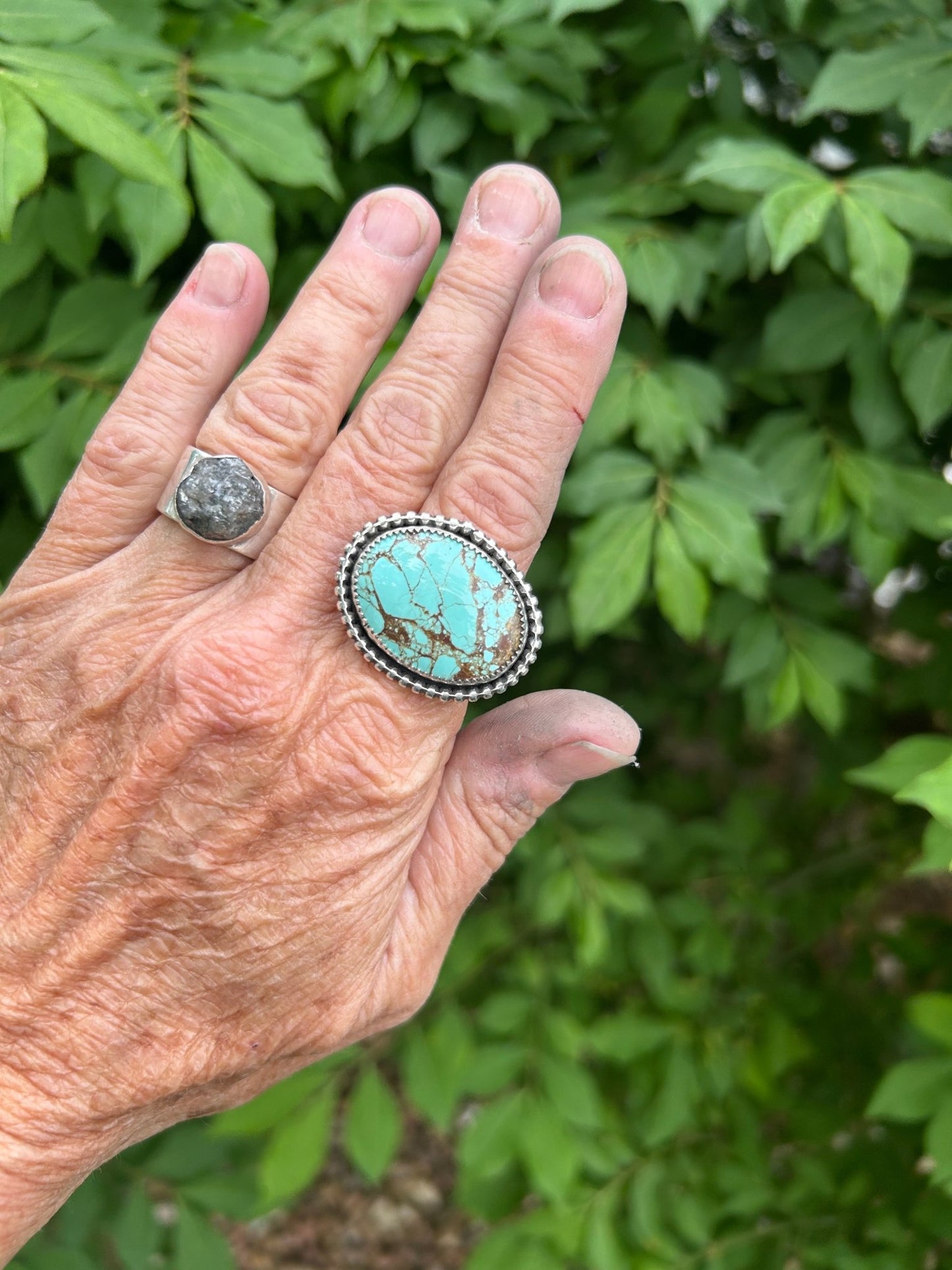 Mine Number 8 Turquoise Sterling Silver Ring - Taylor Made Silver