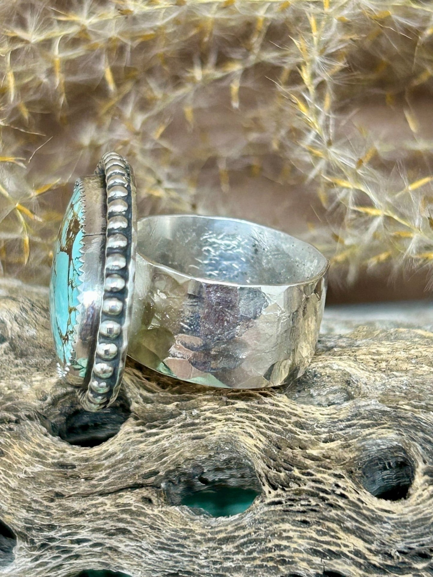 Mine Number 8 Turquoise Sterling Silver Ring - Taylor Made Silver