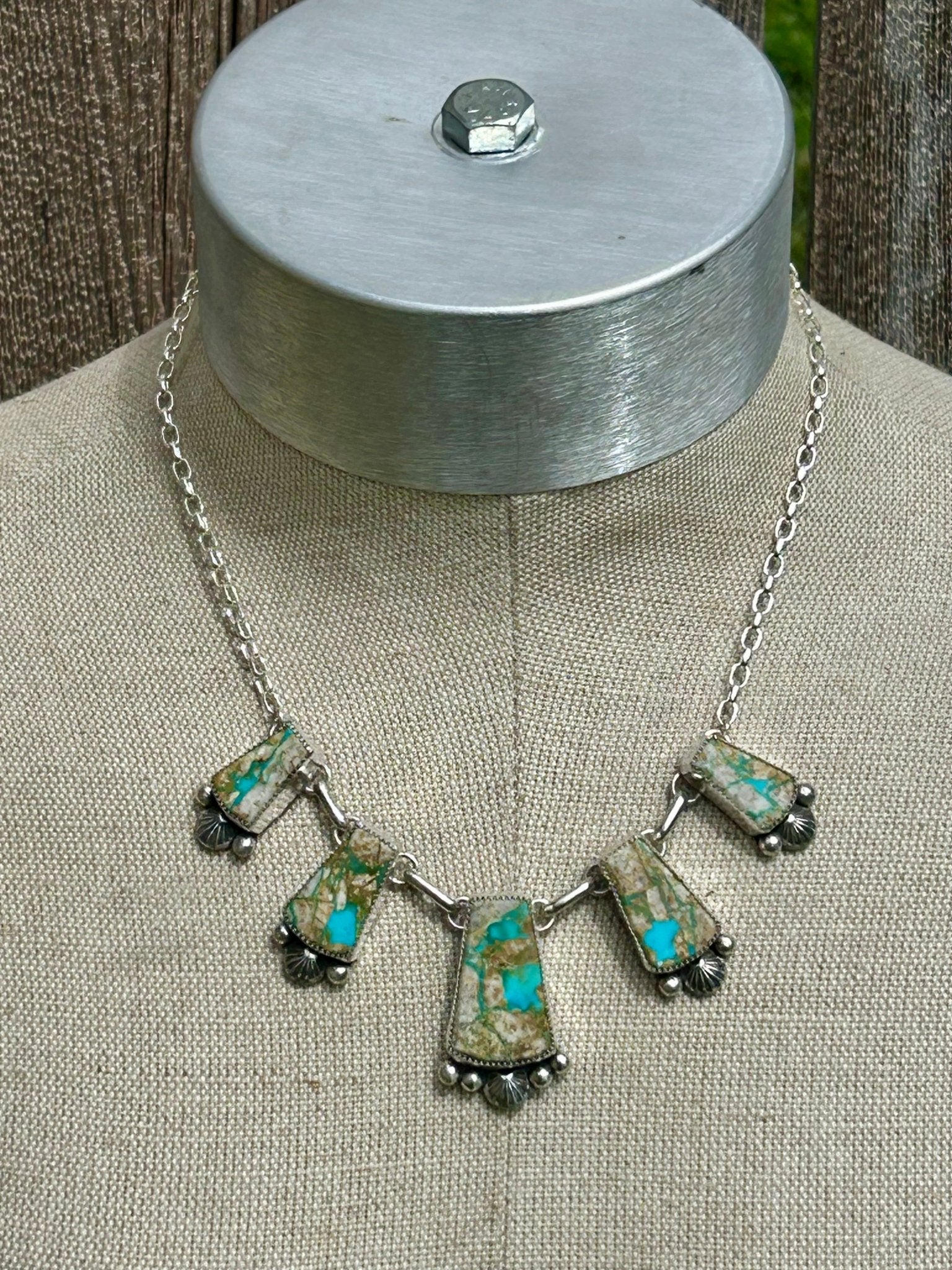 Montezuma Royston Turquoise Sterling Silver Necklace - Taylor Made Silver