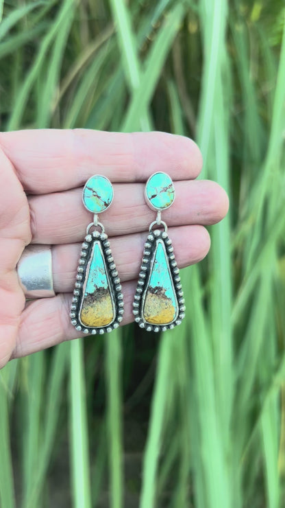 Glacier Blue Stud Earrings