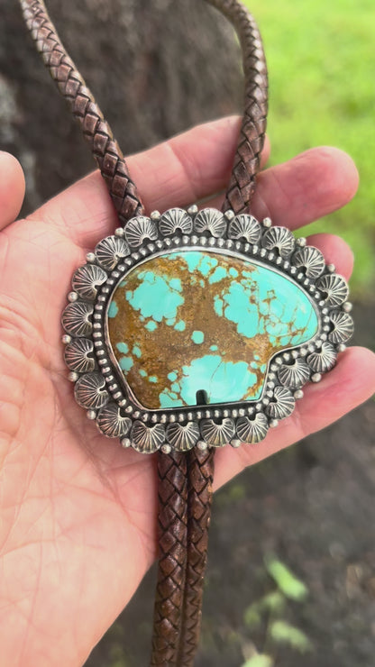 Bolo Tie Turquoise Bear
