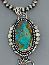 Load image into Gallery viewer, Royston Turquoise Feather Pendant - Taylor Made Silver
