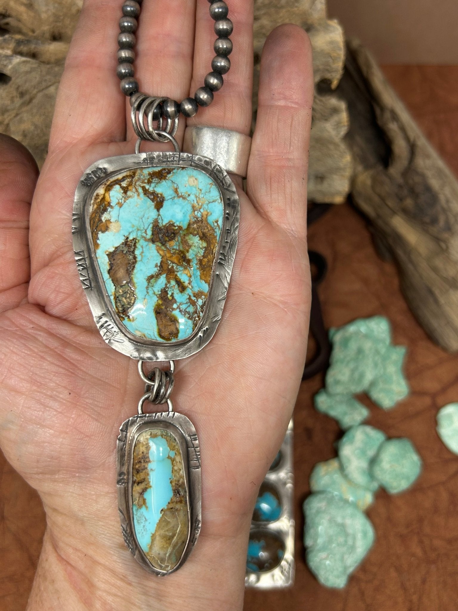 Royston Turquoise Tuff Gurlz Necklace 1 – Taylor Made Silver