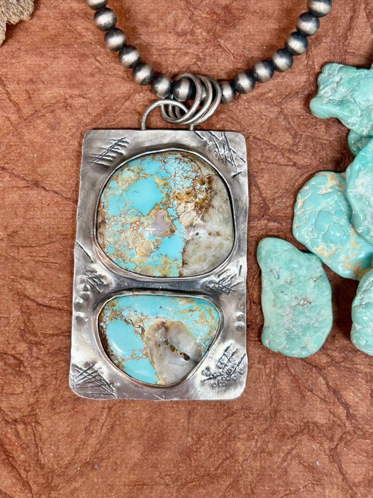 Royston Turquoise Tuff Gurlz Necklace 3 - Taylor Made Silver