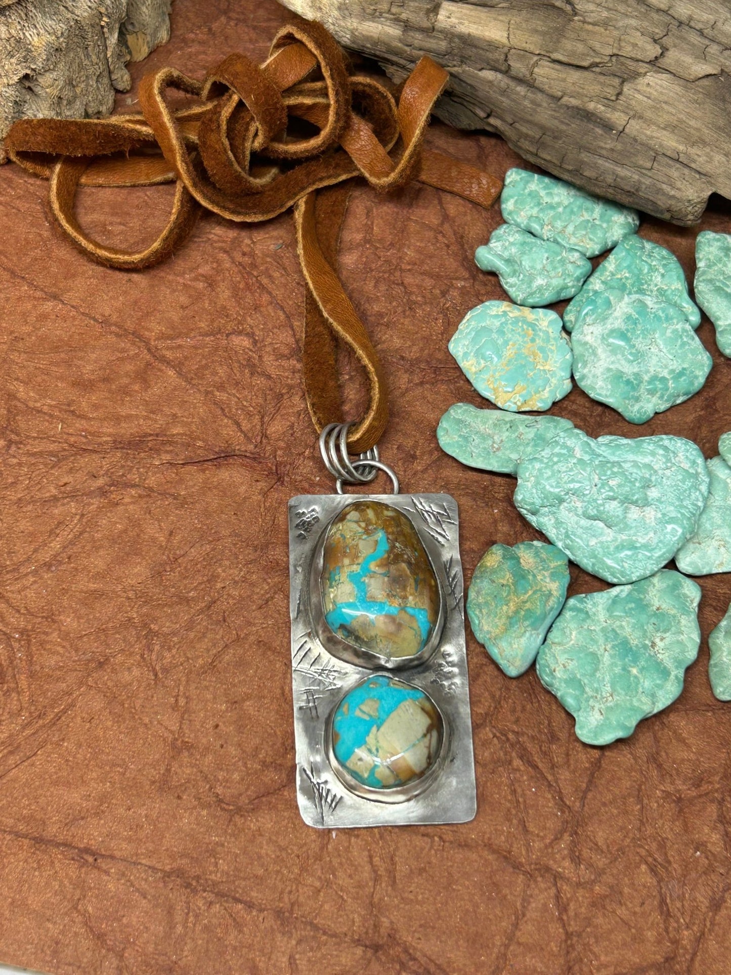 Royston Turquoise Tuff Gurlz Necklace 5 - Taylor Made Silver