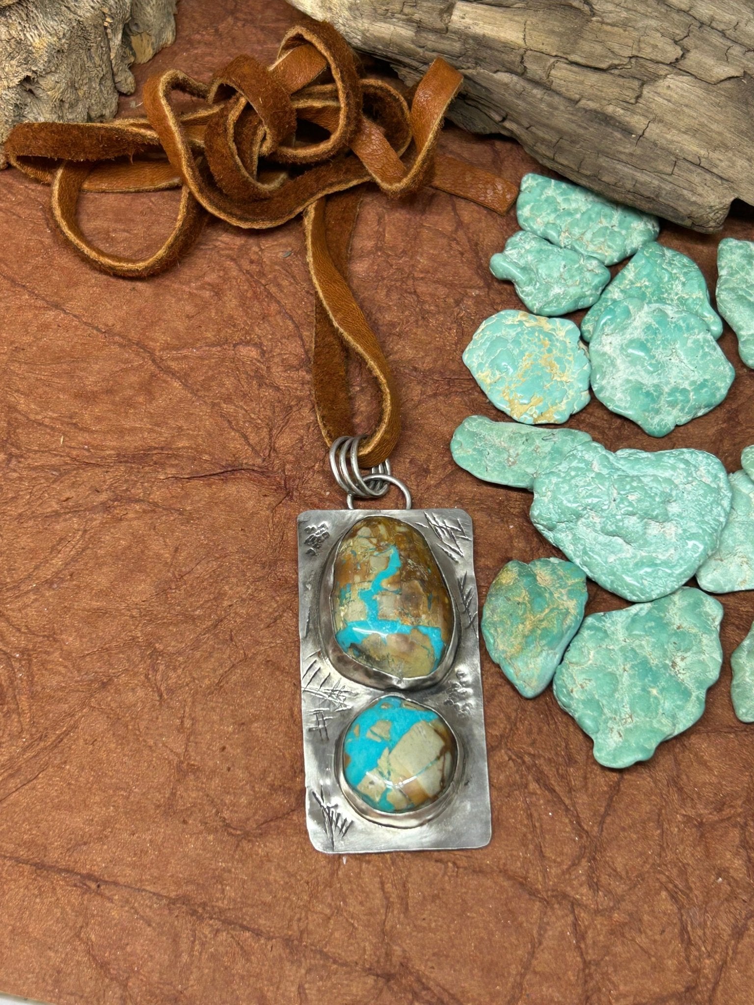 Royston Turquoise Tuff Gurlz Necklace 5 - Taylor Made Silver