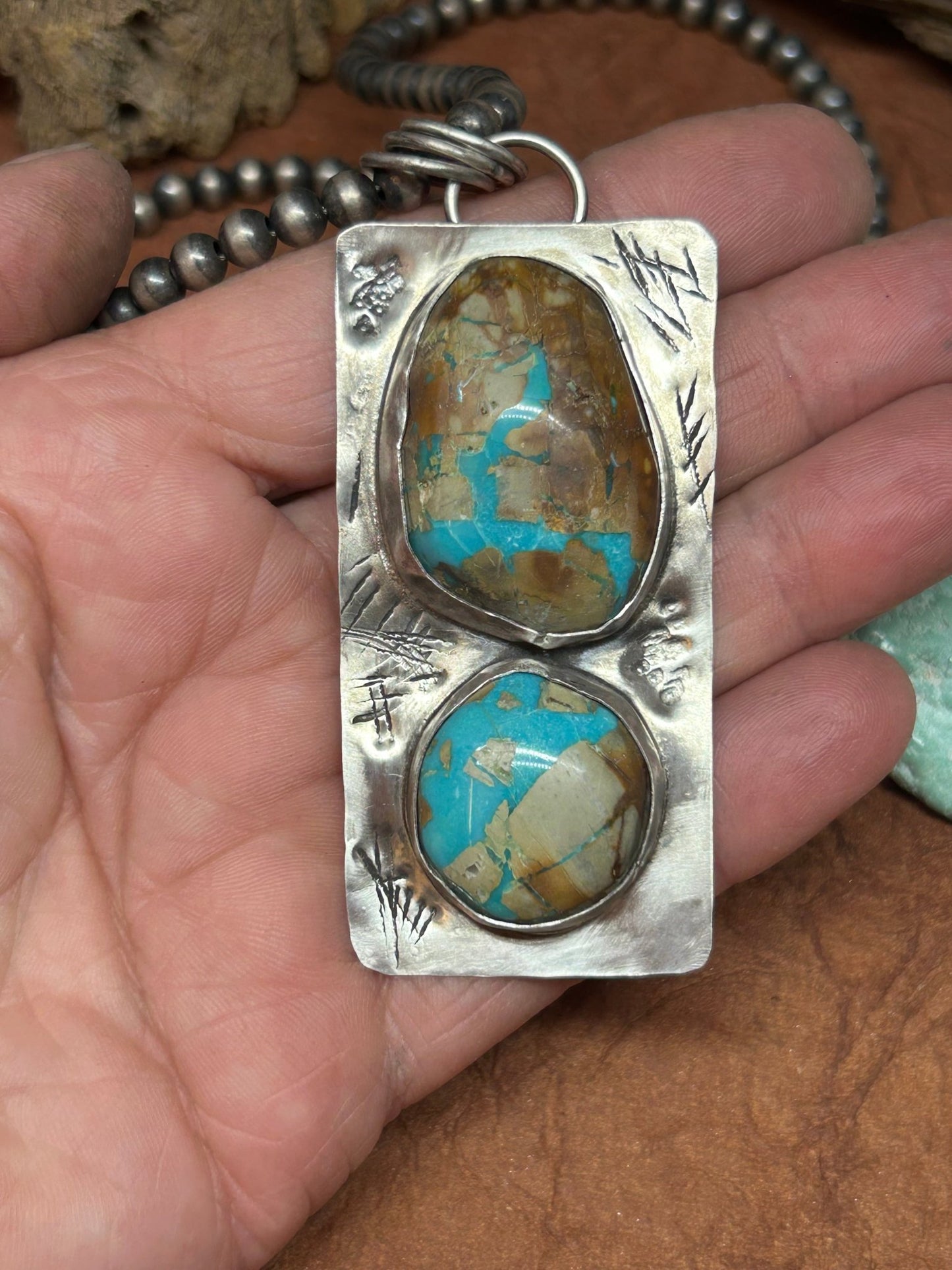 Royston Turquoise Tuff Gurlz Necklace 5 - Taylor Made Silver