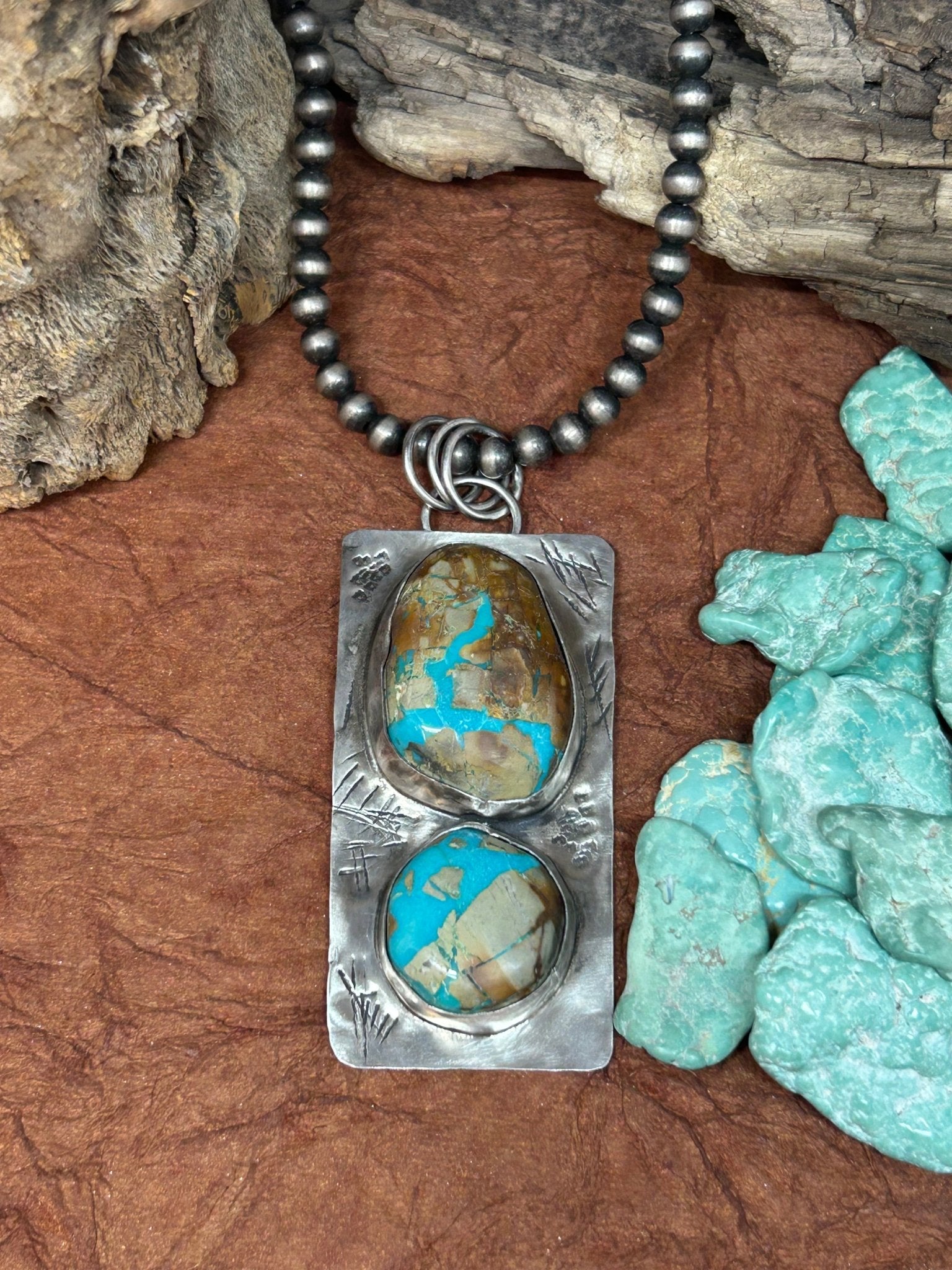 Royston Turquoise Tuff Gurlz Necklace 5 - Taylor Made Silver