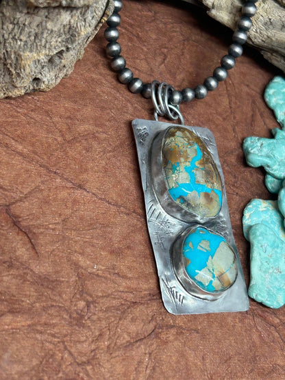 Royston Turquoise Tuff Gurlz Necklace 5 - Taylor Made Silver